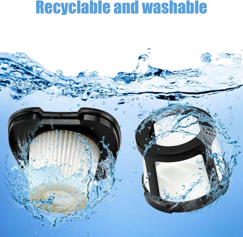 APPLIANCEMATES 3 Pack Handheld Vacuum Filter for Bissell Pet Hair Eraser Lithium Ion Hand Vacuum filter Replacement 2390 2390A 2389 2579 2284W Replaces 1614203 1614212 1614204 with 1 Little Brush for Gift - Image 5